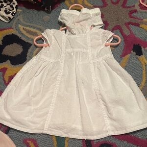 Charming White Kids Casual Dress